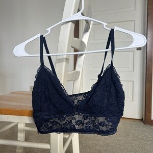 Lace Bralette in Navy Blue